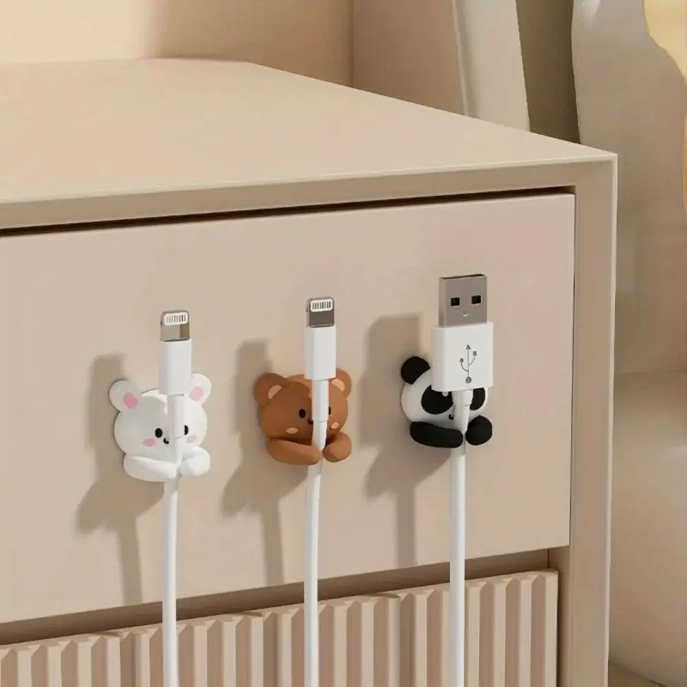 Cable Clip Organizer - Self Adhesive Cord Holder for Desk & Cable Management