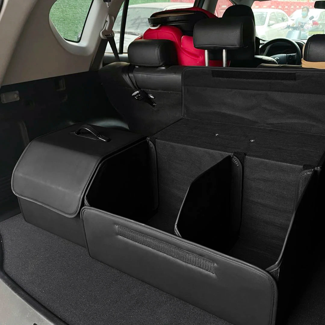 Collapsible Car Trunk Organizer - Foldable Cargo Storage Box