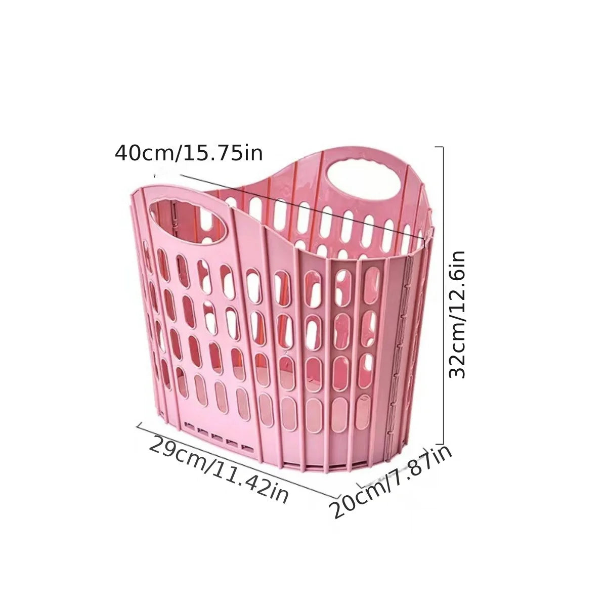 Foldable Laundry Hamper - Large Capacity Dirty Clothes Basket