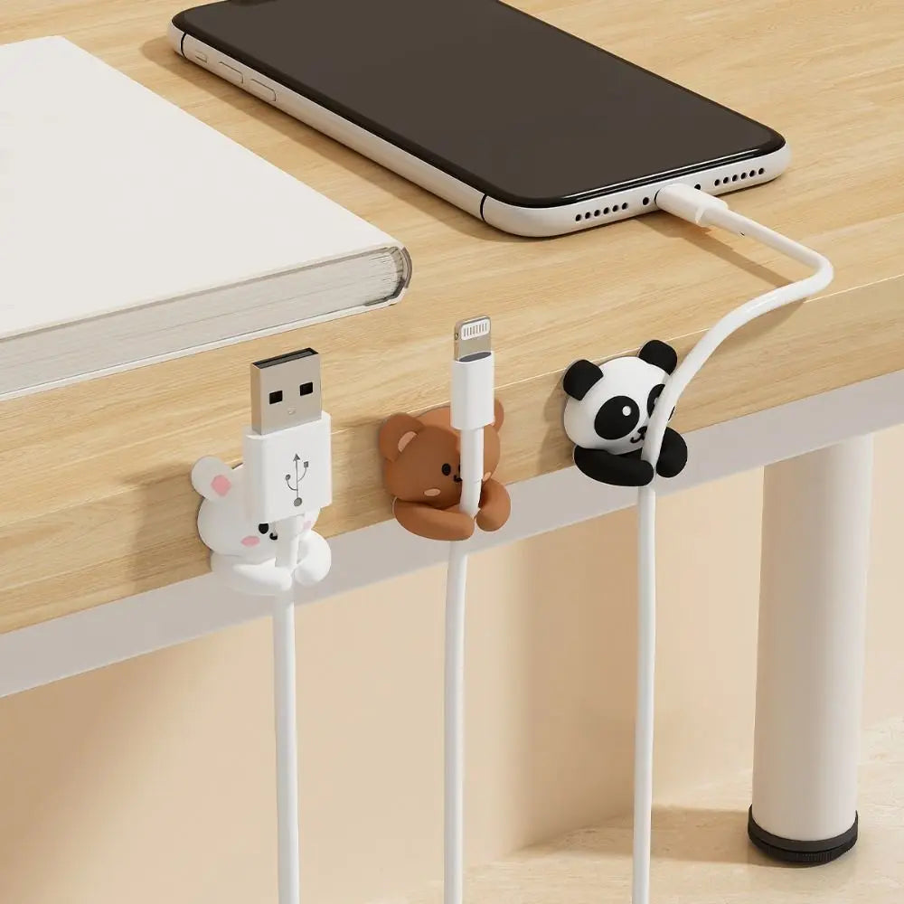 Cable Clip Organizer - Self Adhesive Cord Holder for Desk & Cable Management