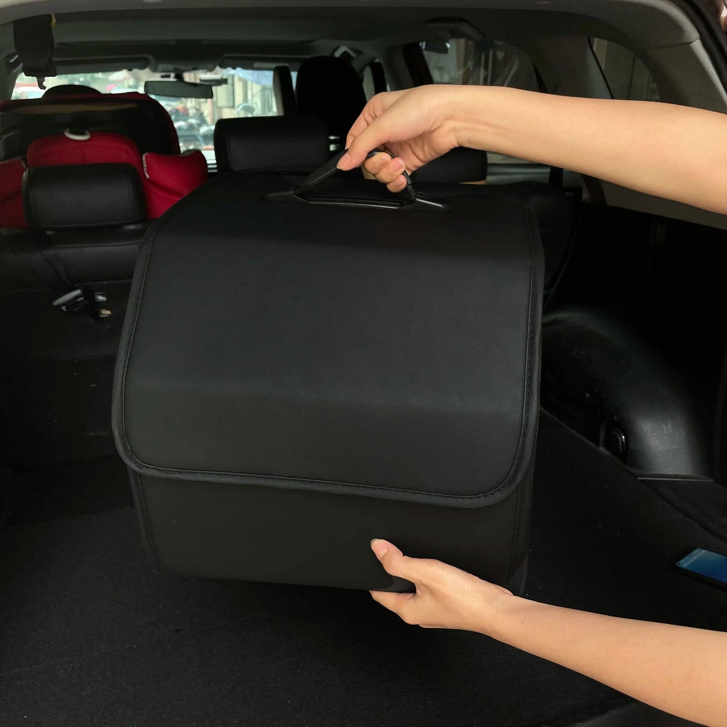 Collapsible Car Trunk Organizer - Foldable Cargo Storage Box