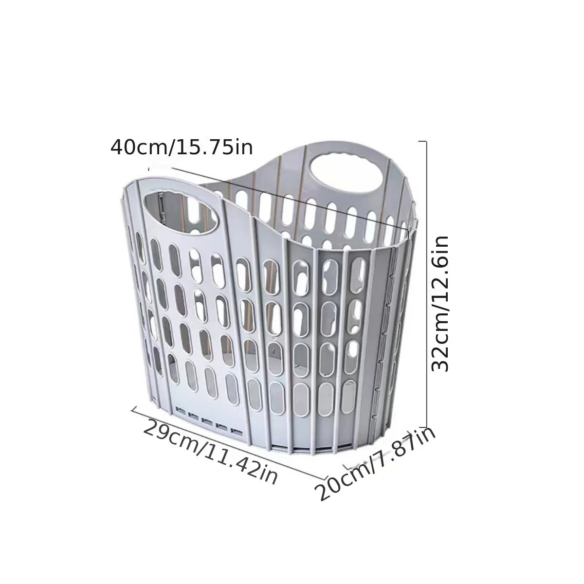 Foldable Laundry Hamper - Large Capacity Dirty Clothes Basket